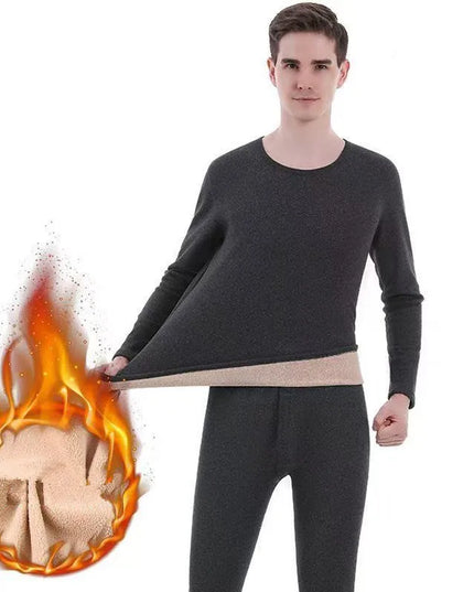 Men's Fleece Lined Thermal Underwear Set - Warm Velvet Comfort