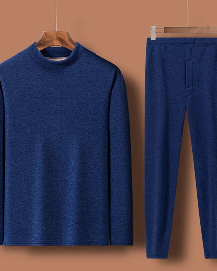 Men's Fleece Lined Thermal Underwear Set - Warm Velvet Comfort