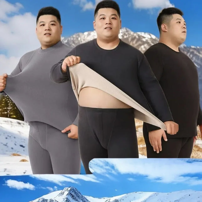 Men's Fleece Lined Thermal Underwear Set - Warm Velvet Comfort