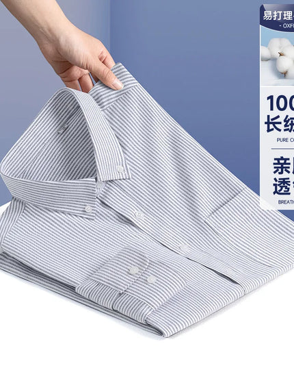 Men’s Formal White Shirt - Long Sleeve Business Pocket Style 5XL