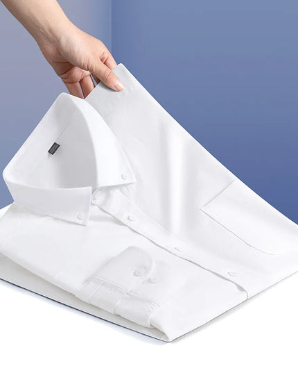 Men’s Formal White Shirt - Long Sleeve Business Pocket Style 5XL