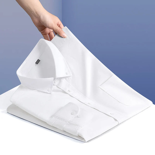 Men’s Formal White Shirt - Long Sleeve Business Pocket Style 5XL
