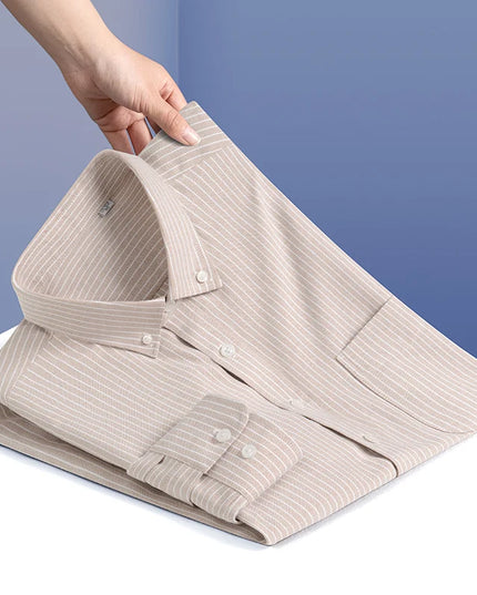 Men’s Formal White Shirt - Long Sleeve Business Pocket Style 5XL