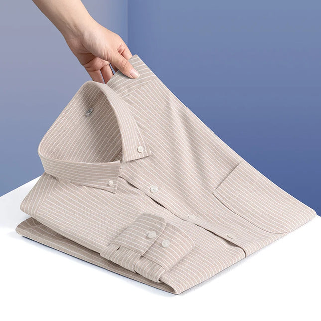 Men’s Formal White Shirt - Long Sleeve Business Pocket Style 5XL
