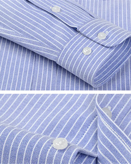 Men’s Formal White Shirt - Long Sleeve Business Pocket Style 5XL