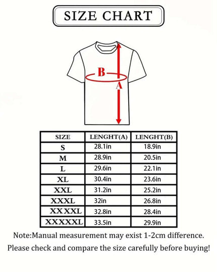 Men's Graphic T-Shirt - Casual Round Neck with Geometric Design