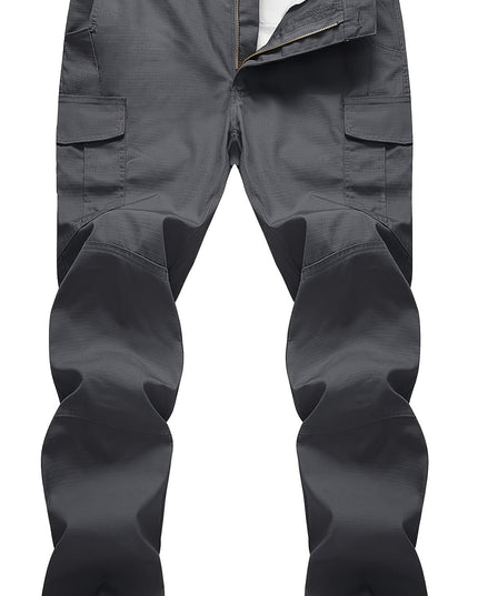 Men's Heavy-Duty Cargo Pants - Rip-Resistant, Multi-Pocket Design