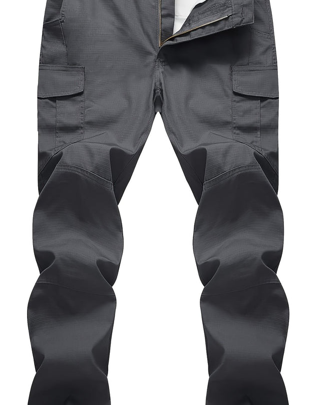Men's Heavy-Duty Cargo Pants - Rip-Resistant, Multi-Pocket Design