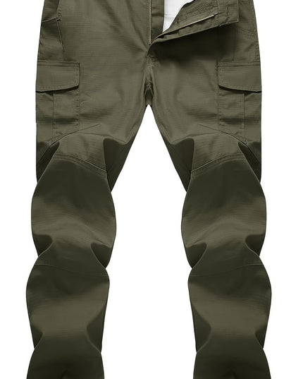 Men's Heavy-Duty Cargo Pants - Rip-Resistant, Multi-Pocket Design