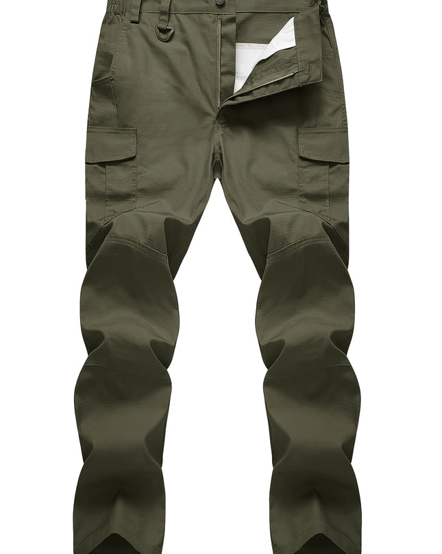 Men's Heavy-Duty Cargo Pants - Rip-Resistant, Multi-Pocket Design