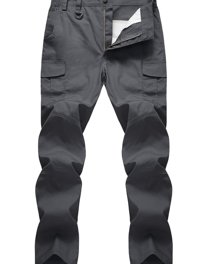 Men's Heavy-Duty Cargo Pants - Rip-Resistant, Multi-Pocket Design