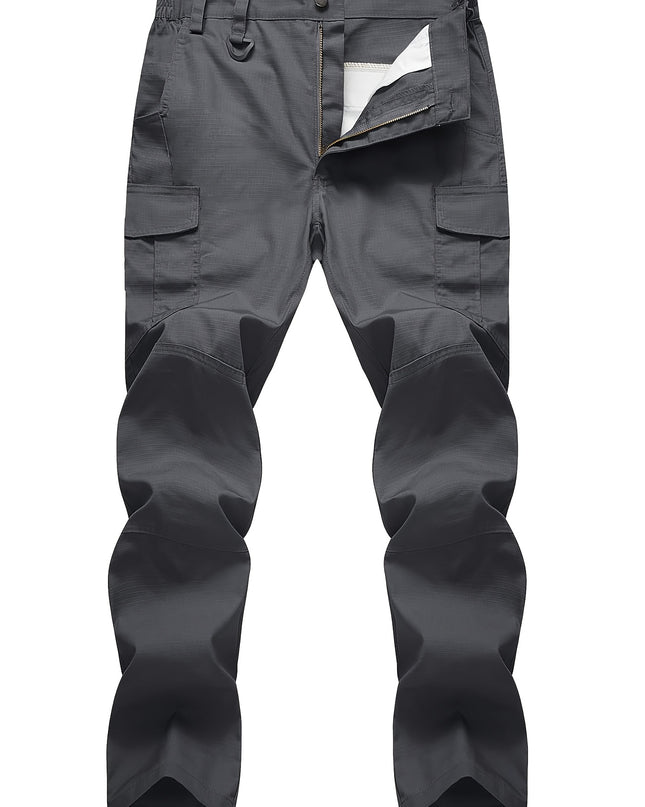 Men's Heavy-Duty Cargo Pants - Rip-Resistant, Multi-Pocket Design