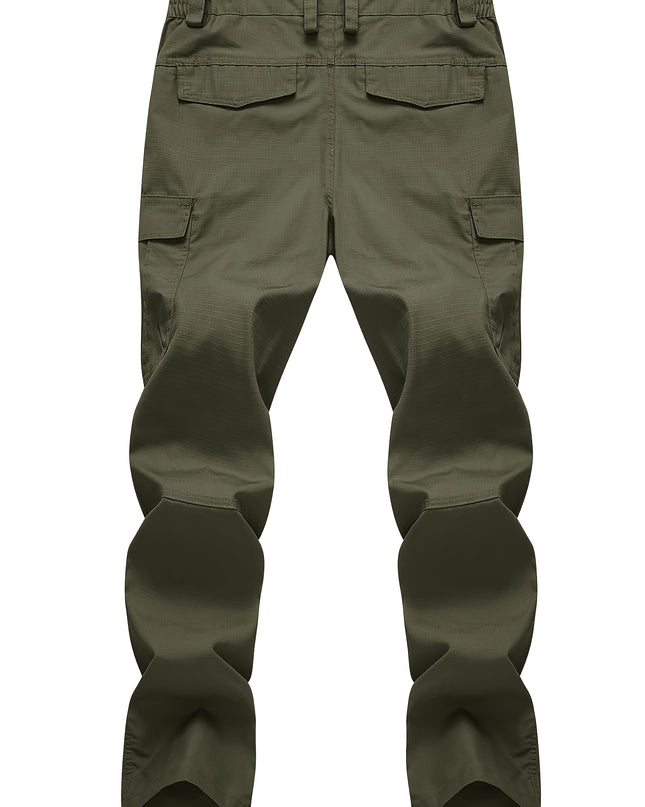Men's Heavy-Duty Cargo Pants - Rip-Resistant, Multi-Pocket Design