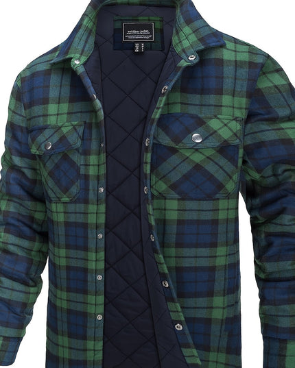 Men's Heavyweight Winter Jacket - Windproof Thermal Flannel Coat