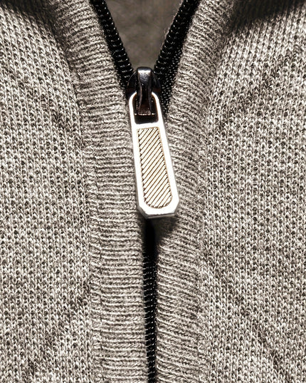 Men's Knitted Jacket - 1/4 Zip, Casual & Warm for Fall/Winter