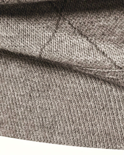 Men's Knitted Jacket - 1/4 Zip, Casual & Warm for Fall/Winter