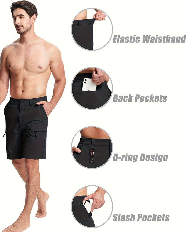 Men's Lightweight Cargo Shorts - Quick Dry & Moisture Wicking