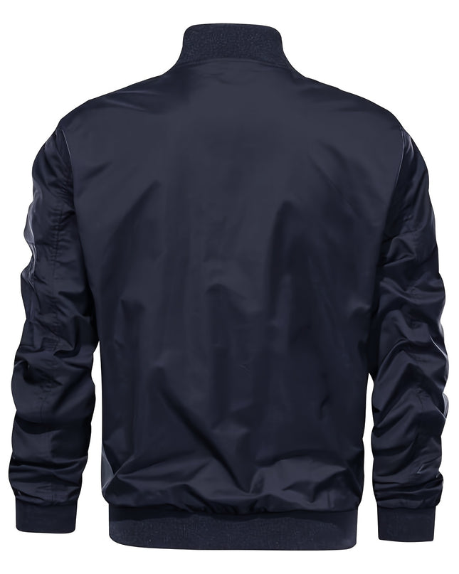 Men's Lightweight Casual Jacket - Windproof, Multi-Pocket Design