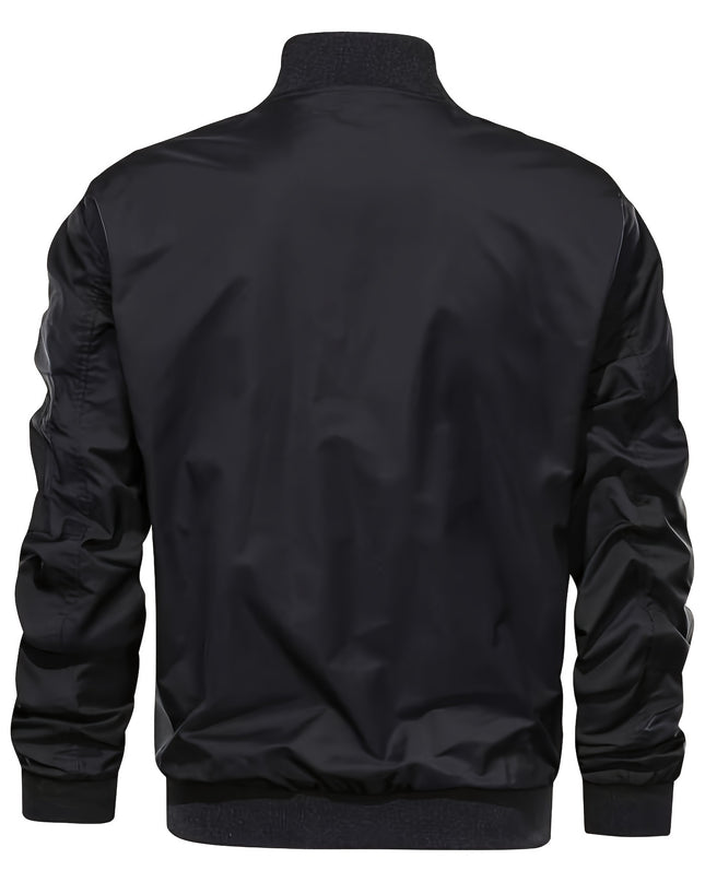Men's Lightweight Casual Jacket - Windproof, Multi-Pocket Design