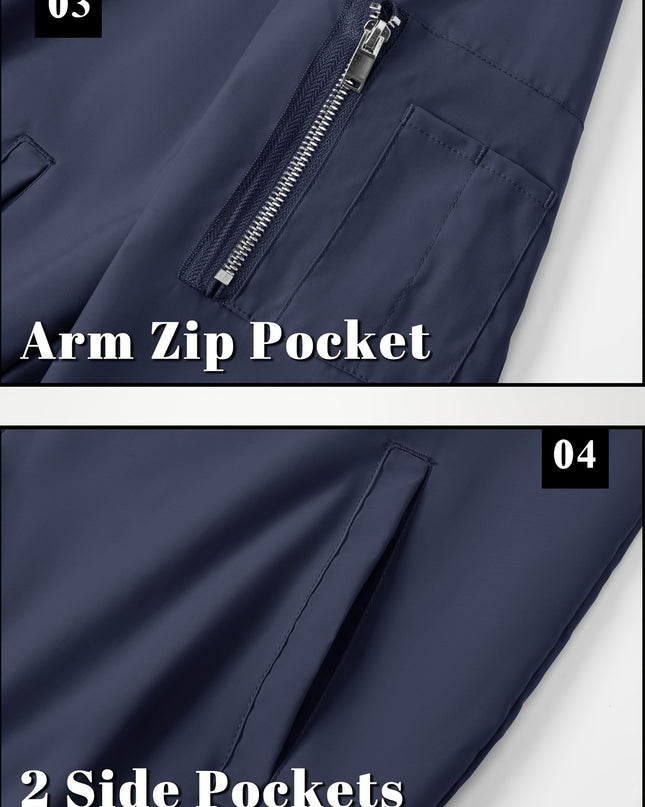 Men's Lightweight Casual Jacket - Windproof, Multi-Pocket Design