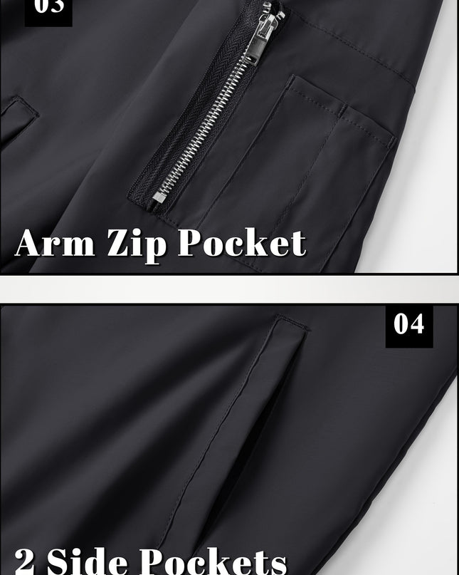 Men's Lightweight Casual Jacket - Windproof, Multi-Pocket Design