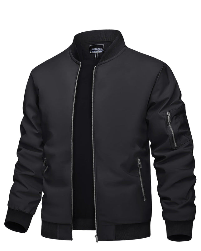 Men's Lightweight Casual Jacket - Windproof, Multi-Pocket Design