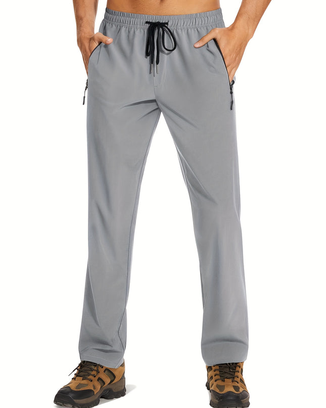 Men's Lightweight Quick-Dry Hiking Pants - Water-Resistant & Breathable