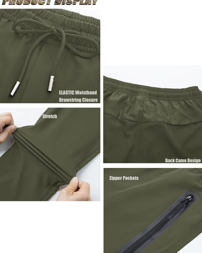 Men's Lightweight Quick-Dry Trousers - Breathable Hiking Pants