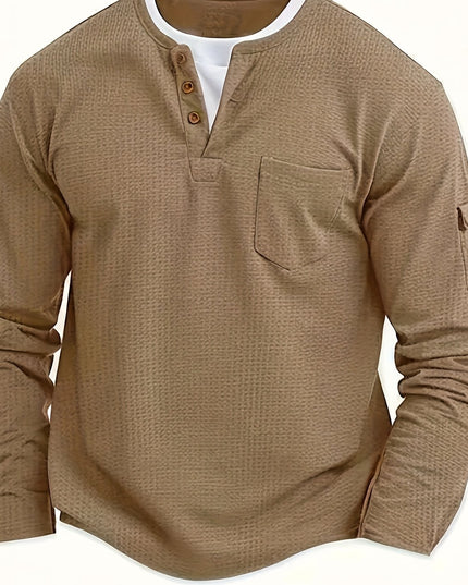 Men's Lightweight Sweatshirt - Casual Long Sleeve Top for Spring/Autumn