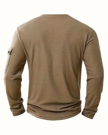 Men's Lightweight Sweatshirt - Casual Long Sleeve Top for Spring/Autumn