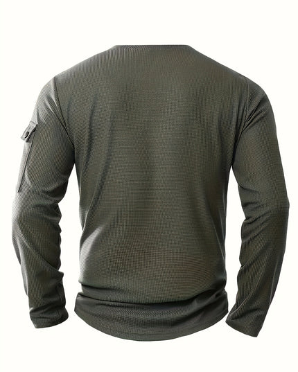 Men's Lightweight Sweatshirt - Casual Long Sleeve Top for Spring/Autumn