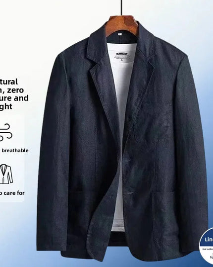 Men's Linen Blazer - Fashionable, Lightweight & Versatile Casual Wear