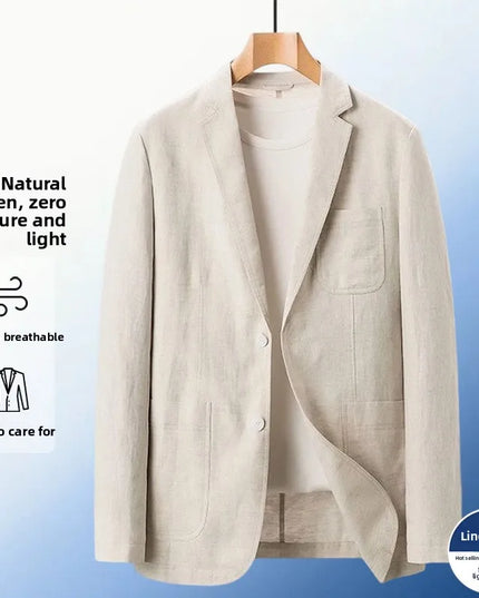 Men's Linen Blazer - Fashionable, Lightweight & Versatile Casual Wear