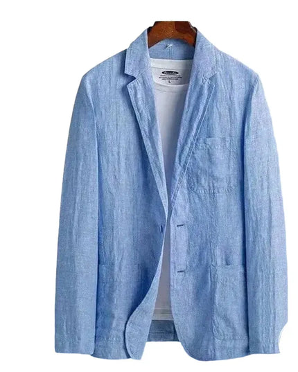 Men's Linen Blazer - Fashionable, Lightweight & Versatile Casual Wear