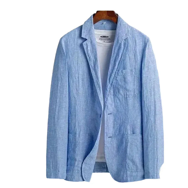 Men's Linen Blazer - Fashionable, Lightweight & Versatile Casual Wear