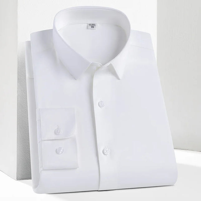 Men's Long Sleeve Casual Dress Shirt - Smooth, Wrinkle-Free Comfort