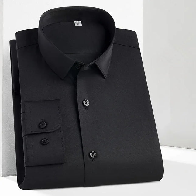 Men's Long Sleeve Casual Dress Shirt - Smooth, Wrinkle-Free Comfort