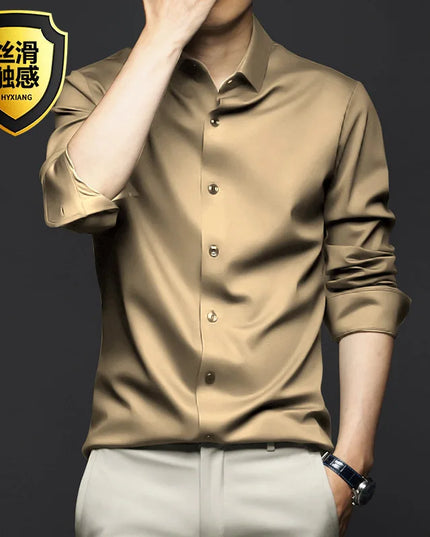 Men's Long Sleeve Dress Shirt - Wrinkle Resistant Professional Style