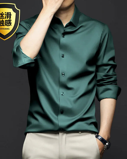 Men's Long Sleeve Dress Shirt - Wrinkle Resistant Professional Style