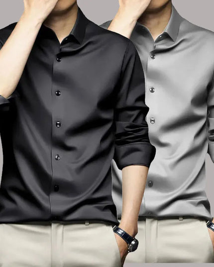 Men's Long Sleeve Dress Shirt - Wrinkle Resistant Professional Style