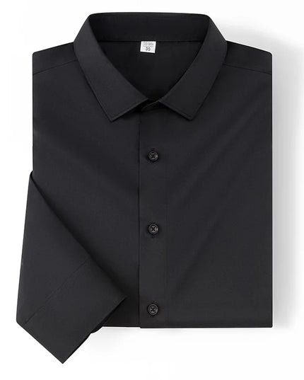 Men's Long Sleeve Non-Iron Dress Shirt - Slim Fit Luxury White