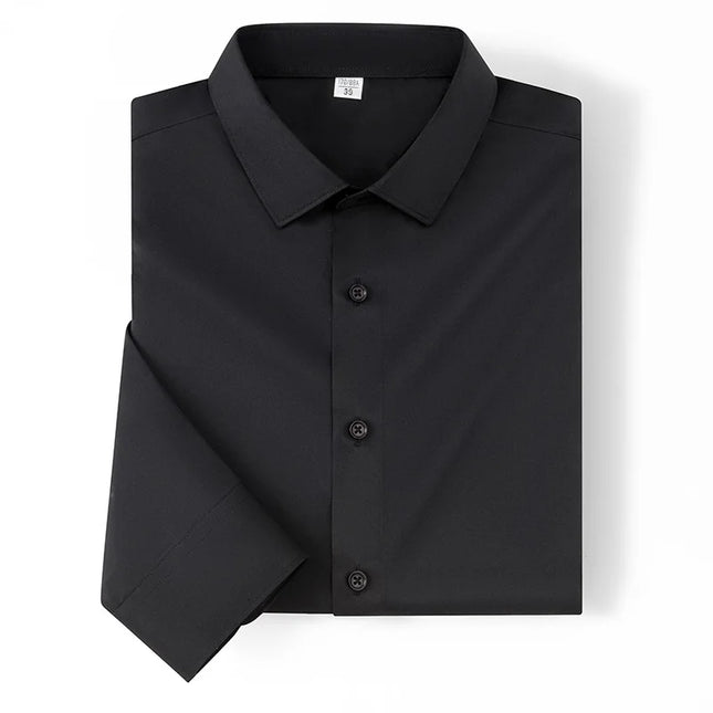Men's Long Sleeve Non-Iron Dress Shirt - Slim Fit Luxury White