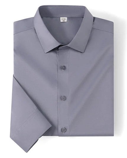 Men's Long Sleeve Non-Iron Dress Shirt - Slim Fit Luxury White
