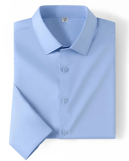 Men's Long Sleeve Non-Iron Dress Shirt - Slim Fit Luxury White