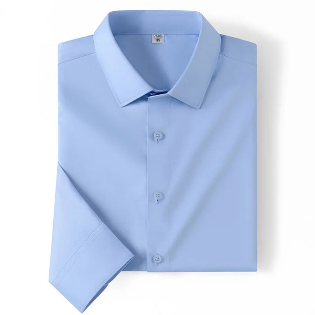 Men's Long Sleeve Non-Iron Dress Shirt - Slim Fit Luxury White