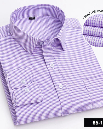 Men's Long Sleeve Plaid Shirt - Casual Fashion for All Seasons