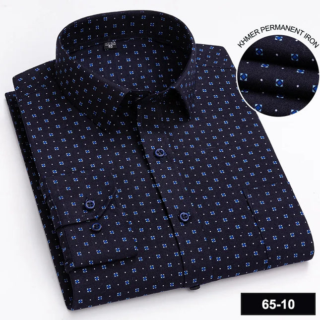Men's Long Sleeve Plaid Shirt - Casual Fashion for All Seasons