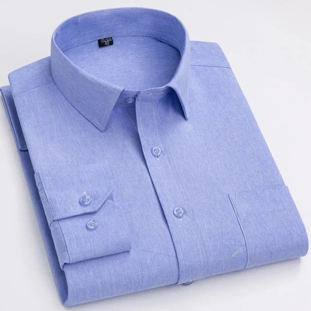 Men's Long Sleeve Plaid Shirt - Casual Fashion for All Seasons