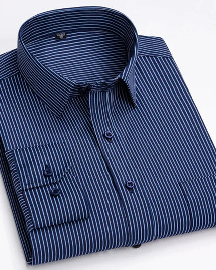 Men's Long Sleeve Plaid Shirt - Casual Fashion for All Seasons