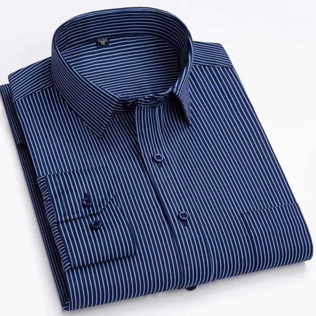 Men's Long Sleeve Plaid Shirt - Casual Fashion for All Seasons